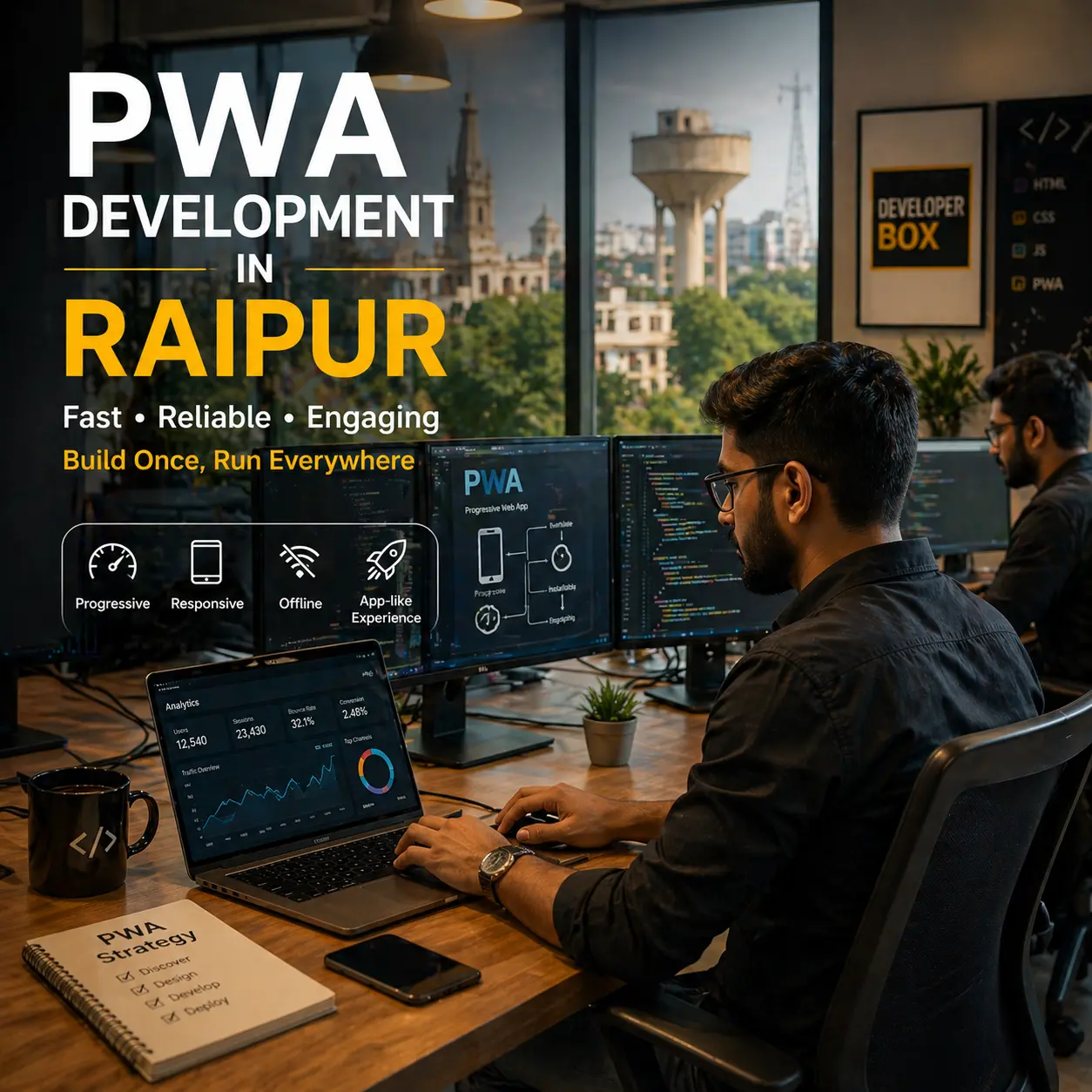 Progressive Web App (PWA) Development in Raipur | Developer box